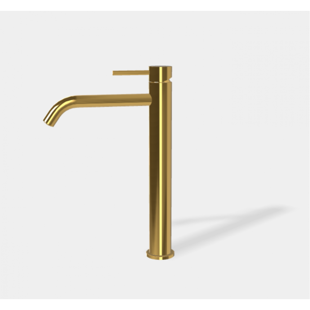 Смеситель для раковины, Fima Carlo Frattini, Spillo Up, цвет-золото