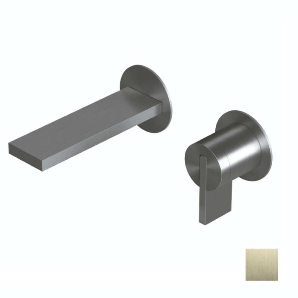 Смеситель для раковины, Ritmonio, DOT316, цвет-Brushed Champagne Stainless Steel PVD