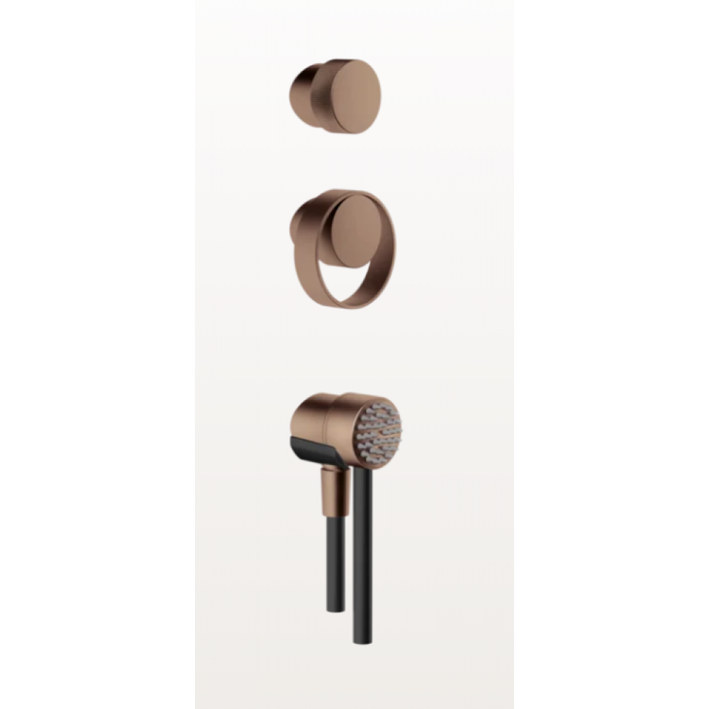 Ручной душ, Gessi, OUTDOOR, 55, цвет-Copper Brushed PVD