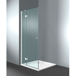 Дверь, VismaraVetro, Sintesi, шв 1200*1960, петли-слева, черный матовый, цвет стекла-прозрачный