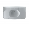 Раковина, Alice, Boheme, шг 950*580, отверстия для смесителя-1, Aliglaze+, цвет-белый
