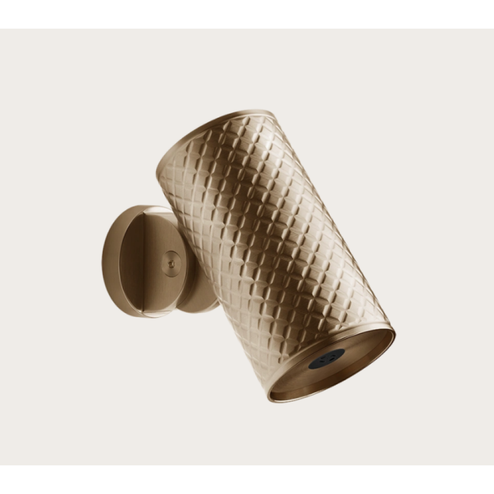 Верхний душ, Gessi, Spotwater, поворотный, 79*162, цвет-Warm Bronze Brushed PVD