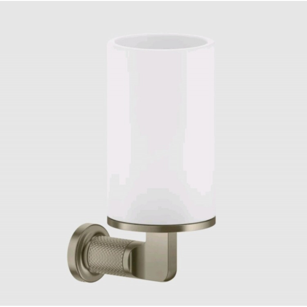 Стакан, Gessi, Inciso, шгв 75*105*176, цвет-белый/Finox Brushed Nickel