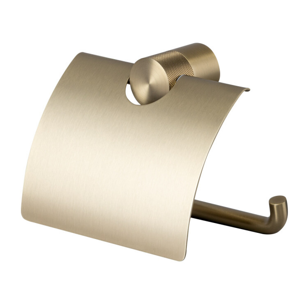 Бумагодержатель, Splendy, Passion, с крышкой,  шгв 150*49*111, цвет-золото матовое (брашированное)