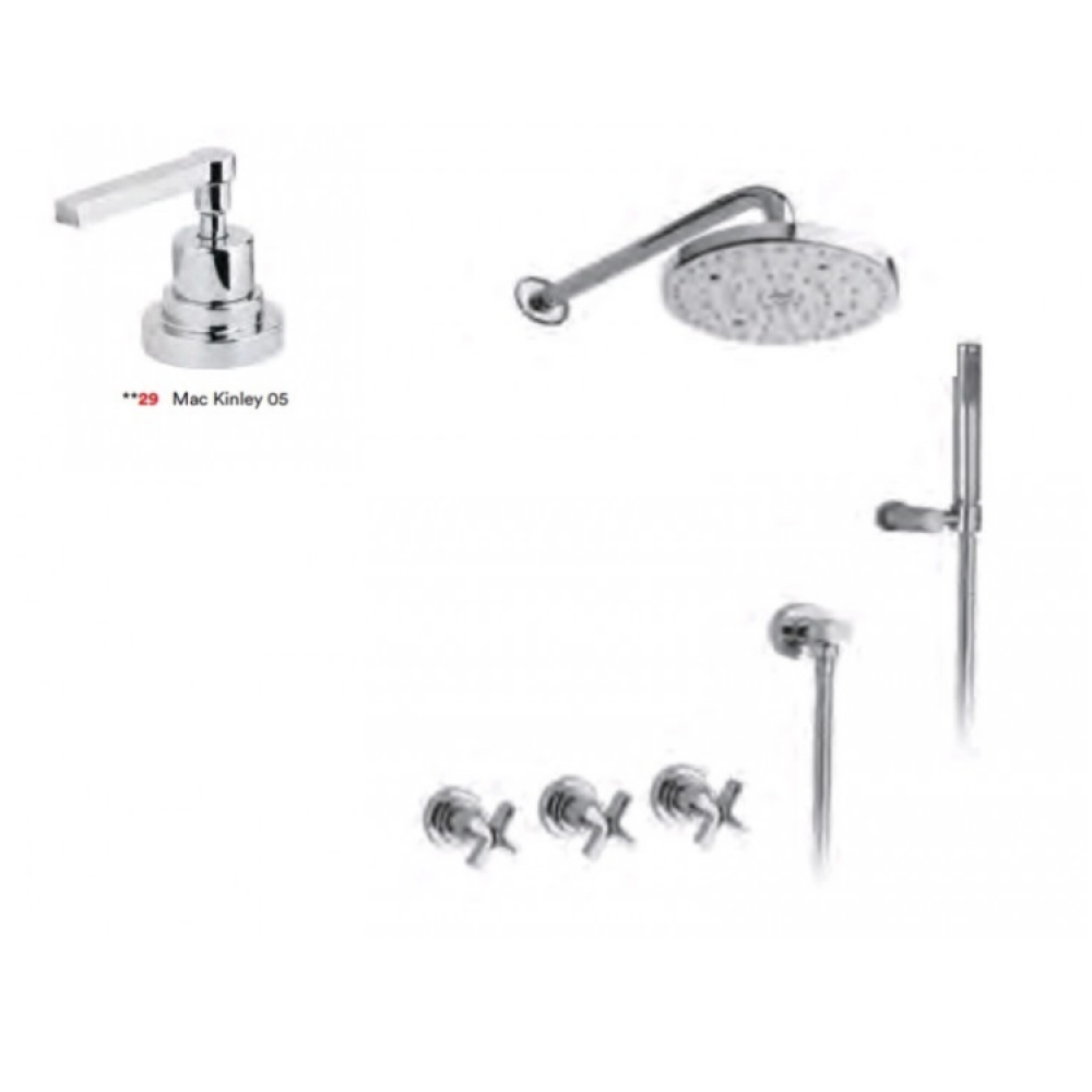 Душевой комплект, Nicolazzi, Mac Kinley 05, цвет-хром