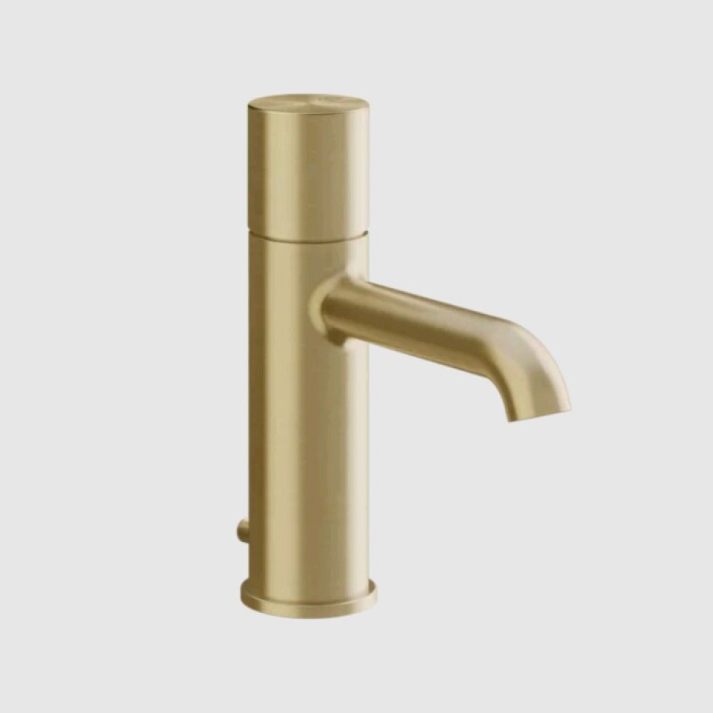 Смеситель для раковины, Gessi, Habito Unito, цвет-Brushed Brass PVD