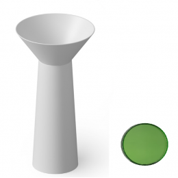 Раковина, DEA Design, Pedestal Basin, шгв 480*480*900, отверстия для смесителя-отсутствуют, цвет-Emerald