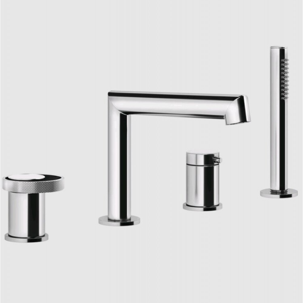 Смеситель для ванны и душа, Gessi, Anello, цвет-хром