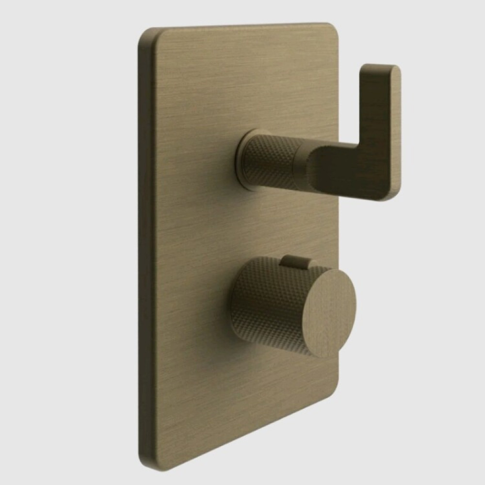 Смеситель для душа, Gessi, Inciso Bath&Shower, на 1 потребитель, цвет-Antique Brass