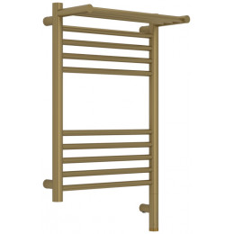 Полотенцесушитель, Сунержа, Богема 3.1, с 1 полкой, шгв 432*215*724, нижнее справа, МЭМ, цвет-золотой шёлк