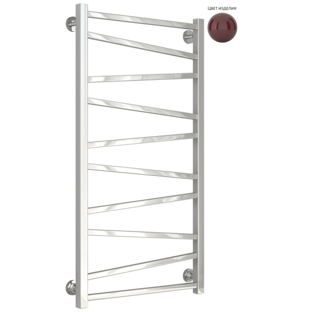 Полотенцесушитель, Сунержа, Сирокко, шгв 550*75*1000, нижнее, цвет-RAL 3005 Винно-красный