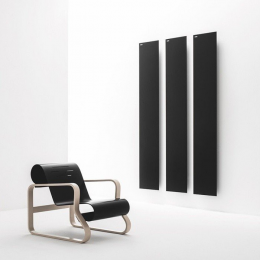 Полотенцесушитель, Antrax, Tavola Liscia, шгв 350*127*1710, кабель, цвет-черный матовый