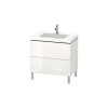 Тумба под раковину, Duravit, L-Cube, шгв 800*480*698, с ножками, раковина-есть, цвет-белый глянцевый