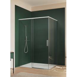 Дверь, Huppe, Vita Minimal, шв 1200*2000, черный, цвет стекла-прозрачный