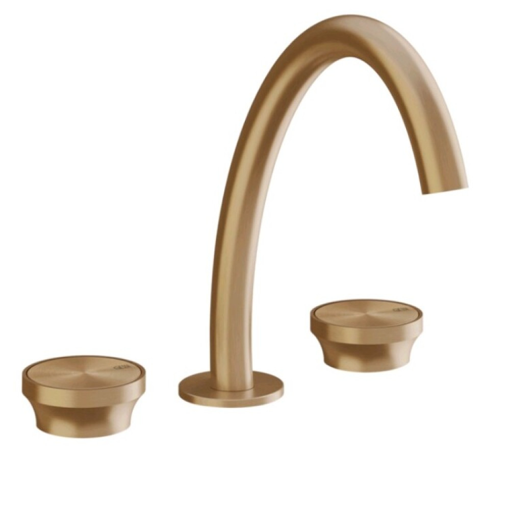 Смеситель для раковины, Gessi, Origini, цвет-Warm Bronze Brushed PVD