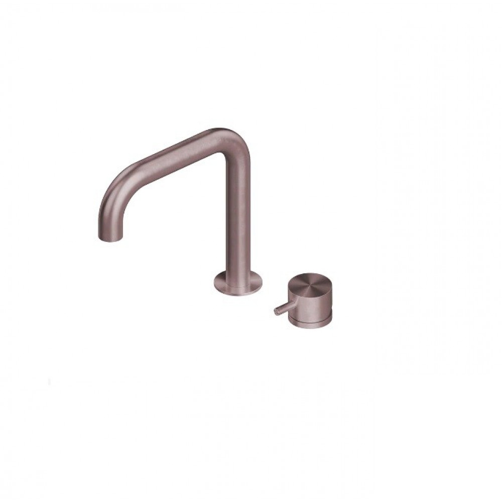 Смеситель для раковины, Quadro design, Source, цвет-золото розовое (Rose Gold, Oro Rosa)