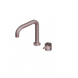 Смеситель для раковины, Quadro design, Source, цвет-золото розовое (Rose Gold, Oro Rosa)