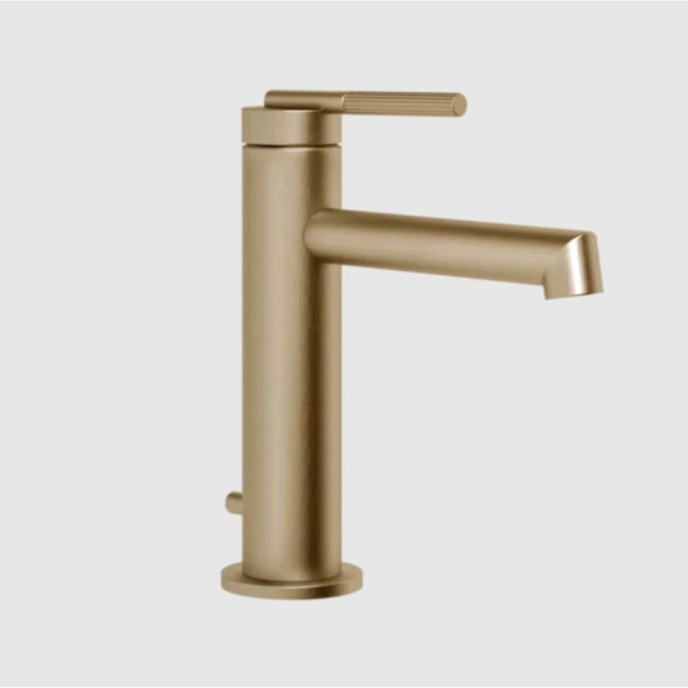 Смеситель для раковины, Gessi, Ingranaggio, цвет-Warm Bronze Brushed PVD