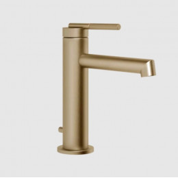 Смеситель для раковины, Gessi, Ingranaggio, цвет-Warm Bronze Brushed PVD