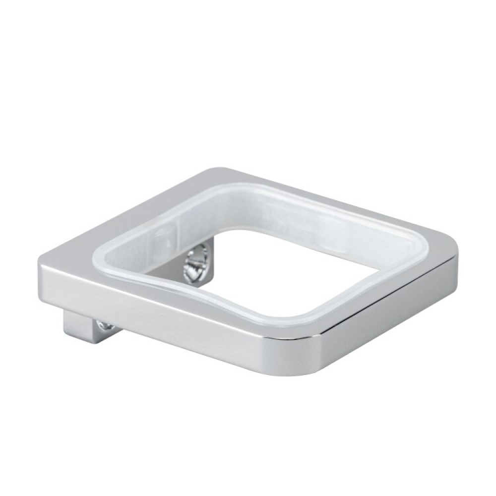 Держатель, Splendy, Inspiration S, шгв 80*80*25, настенный, для стакана или дозатора жидкого мыла, цвет-хром