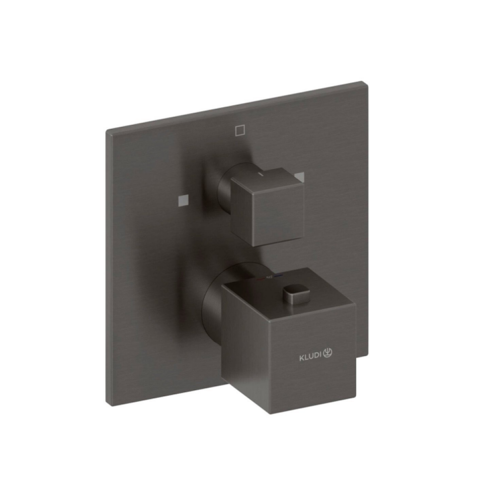 Смеситель для душа, Kludi, DECUS, на 2 потребителя, цвет-сталь оружейная