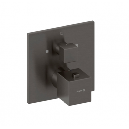 Смеситель для душа, Kludi, DECUS, на 2 потребителя, цвет-сталь оружейная