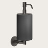 Дозатор для жидкого мыла, Gessi, Anello, шгв 75*128*243, цвет дозатора-Black Metal Brushed PVD/чёрный
