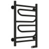 Полотенцесушитель, Сунержа, Элегия 2.0, шгв 450*117-132*662, нижнее справа, МЭМ, цвет-черный матовый