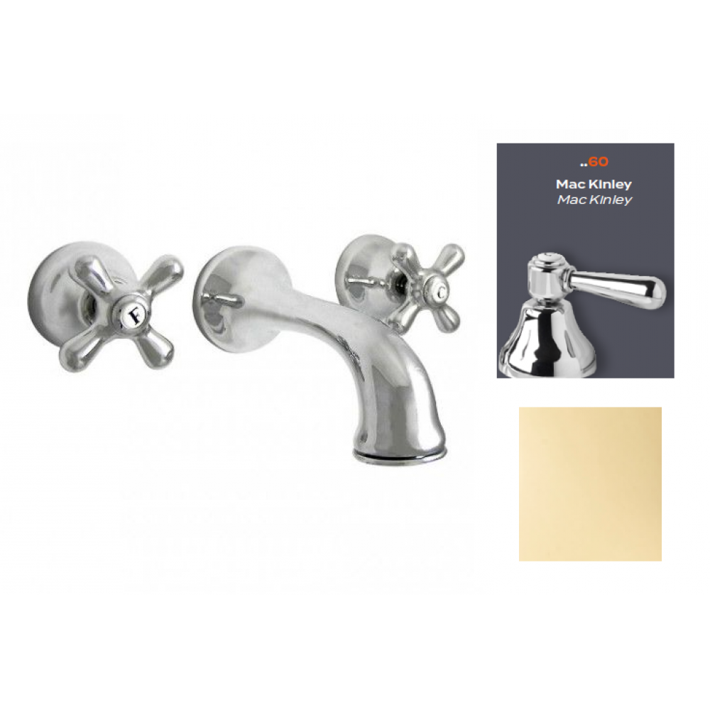 Смеситель для раковины, Nicolazzi, Mac Kinley, цвет-Gold Brass