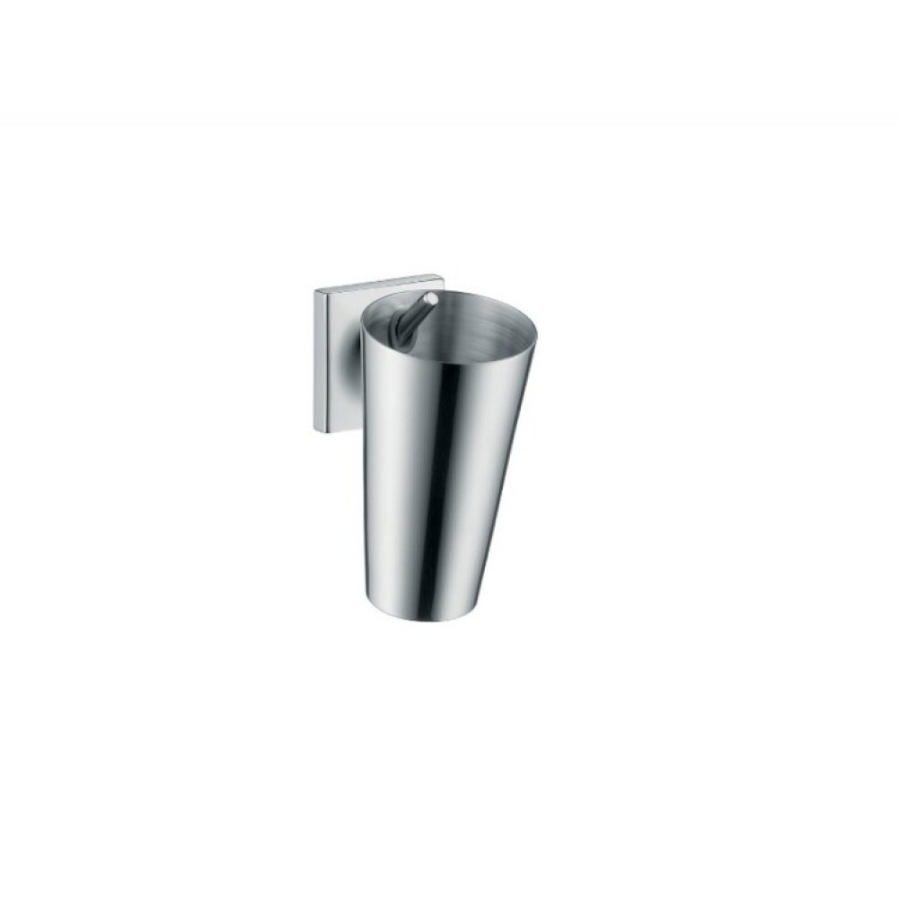Стакан, Hansgrohe, Axor Starck Organic, шгв 72*105*128, цвет-шлифованный черный хром