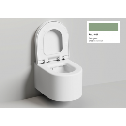 Унитаз, Salini, Gemelli, подвесной, с крышкой и сиденьем, шгв 405*520*425, цвет-RAL 6021