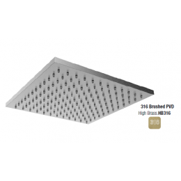 Верхний душ, Almar, 316 Stainless Steel, 303*303, цвет-High Brass Brushed PVD (Товар заказной, возврату не подлежит)