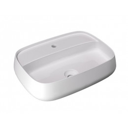 Раковина, Alice, NUR, Plan, шгв 600*450*150, отверстия для смесителя-1, Aliglaze+, цвет-белый