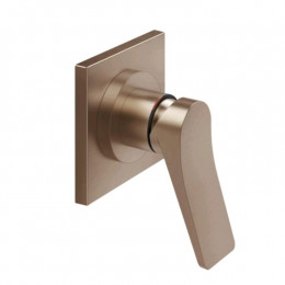 Смеситель для душа, Gessi, Rilievo, на 1 потребитель, цвет-Copper Brushed PVD