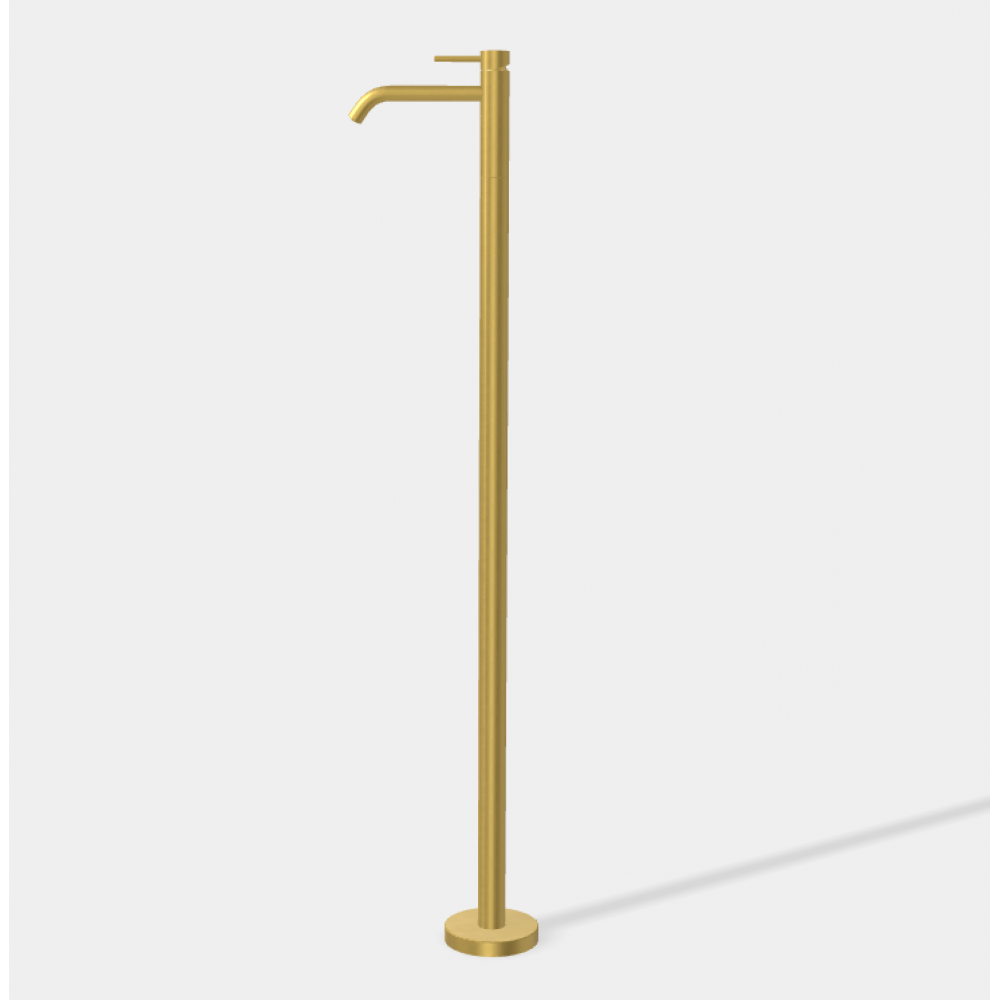 Смеситель для раковины, Fima Carlo Frattini, Spillo Up, цвет-золото брашированное