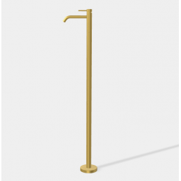 Смеситель для раковины, Fima Carlo Frattini, Spillo Up, цвет-золото брашированное