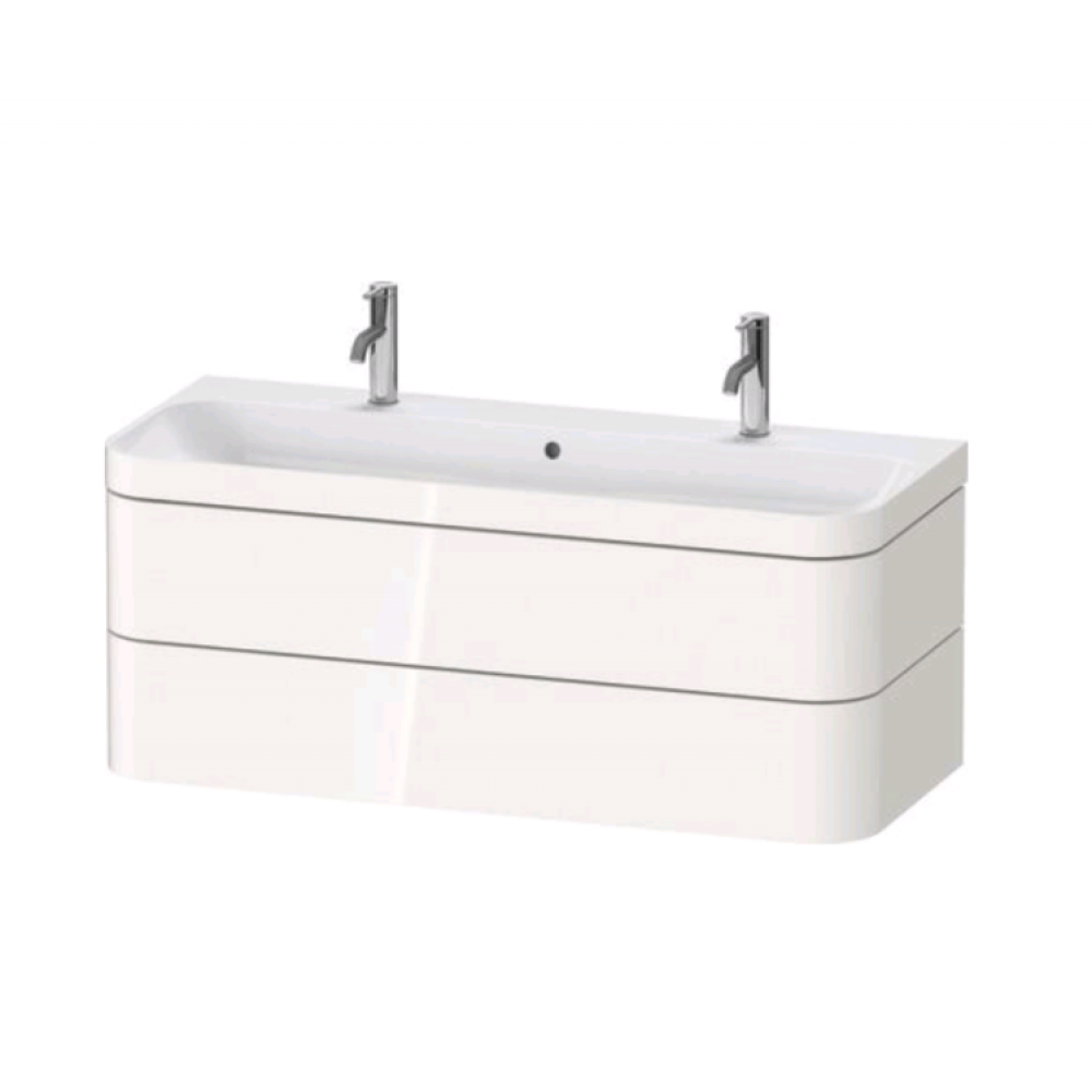 Тумба под раковину, Duravit, Happy D.2 Plus, шгв 1175*490*480, раковина-в комплекте, цвет-белый