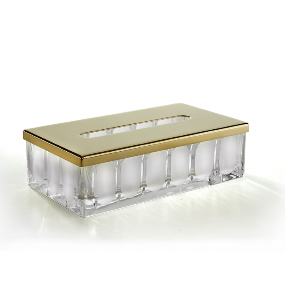 Контейнер для бумажных салфеток, 3SC, Montblanc, настольный, шгв 230*125*70, цвет-золото матовое