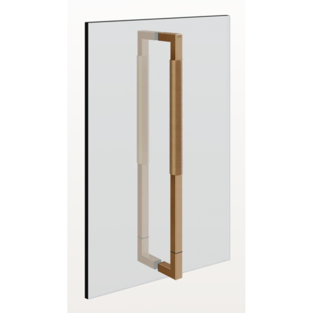 Ручка, Gessi, Shower outfit, 450 мм, двойная, цвет-Warm Bronze Brushed PVD