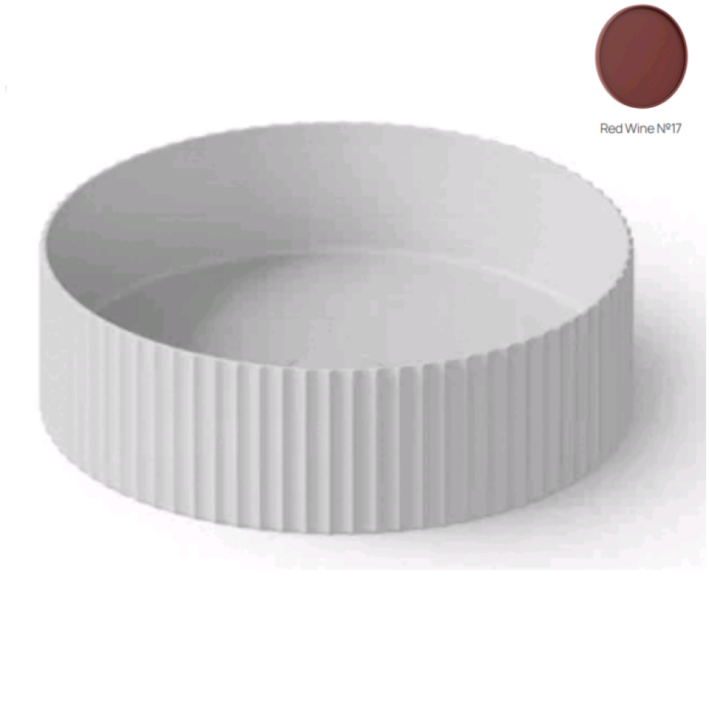 Раковина, DEA Design, Countertop basin, шгв 400*400*120, отверстия для смесителя-отсутствуют, цвет-Red Wine