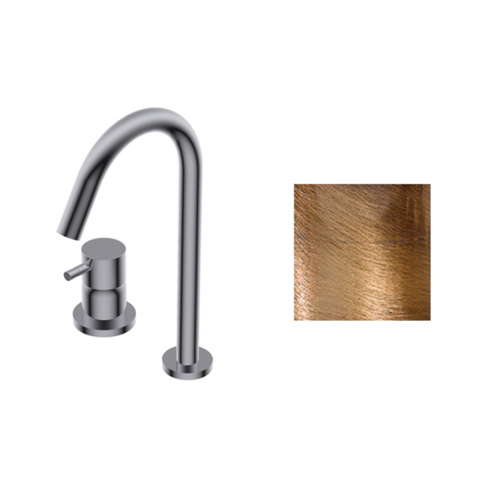 Смеситель для раковины, Ritmonio, Diametro35, цвет-Brushed bronze