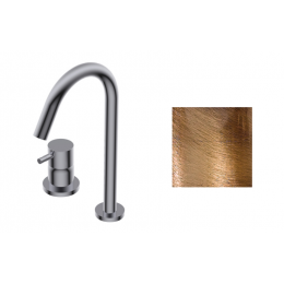 Смеситель для раковины, Ritmonio, Diametro35, цвет-Brushed bronze