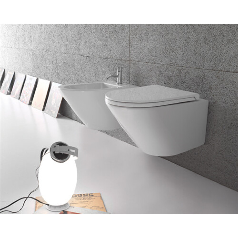 Унитаз, Globo, FORTY3, подвесной, шгв 360*520*330, CERASLIDE, BATAFORM, цвет-белый