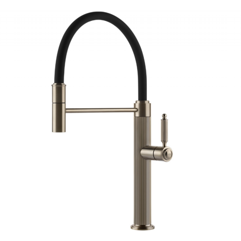 Смеситель для кухни, Gessi, VENTI20, цвет-Finox Brushed Nickel