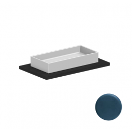 Раковина, Scarabeo, Teorema 2.0, шгв 800*400*140, отверстия для смесителя-отсутствуют, цвет-океан матовый