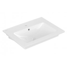 Раковина, Villeroy&Boch, Venticello, шгв 655*500*170, отверстия для смесителя-1 сквозное, 2 промаркированных, цвет-альпийский белый