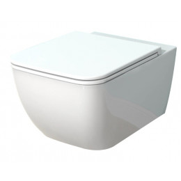 Унитаз, Smartflow, Vigente, подвесной, шгв 410*580*345, с сиденьем, цвет-белый