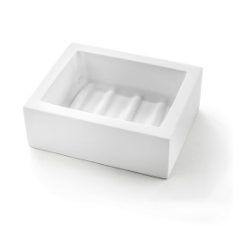 Мыльница, 3SC, BeMood, шгв 100*80*35, цвет-белый матовый (Matt White, Bianco Opaco)