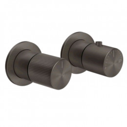 Смеситель для душа, Gessi, Habito Rigato, на 1 потребитель, цвет-Black Metal Brushed PVD