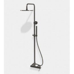 Душевая стойка, Fima Carlo Frattini, Shower column, цвет-чёрный хром